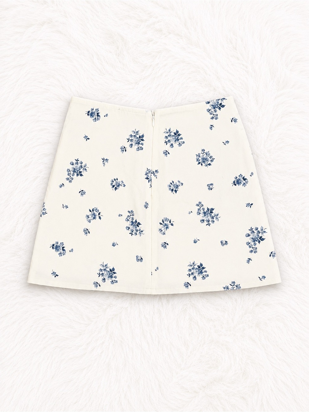 American Eagle Floral Mini Skirt Size Small Cottagecore Coquette Linen Blend - Picture 2 of 4